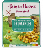 Knäckebrot Erdmandel, glutenfrei, vegan, 150 gr Packung (2x75 gr), Blumenbrot