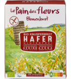 Knäckebrot Hafer, glutenfrei, vegan, 150 gr Packung (2x75 gr), Blumenbrot