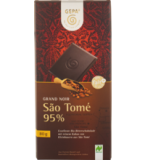 Sao Tomé Schokolade mit 95% Kakao, vegan, 80 gr Tafel, Gepa