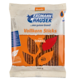 Dinkel-Vollkorn-Sticks, vegan, 100 gr Packung, ErdmannHAUSER Getreideprodukte