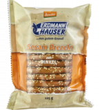 Dinkel Brezel mit Sesam, 125 gr Packung, ErdmannHAUSER Getreideprodukte