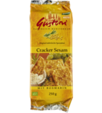 Cracker Sesam mit Rosmarin, vegan, 250 gr Packung, Gustoni