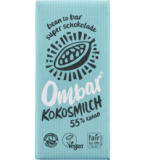 Kokosmilch Rohkostschokolade mit 55% Kakao, vegan, 70 gr Tafel, Ombar