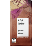 Feine Bitter Schokolade mit 71% Kakao, vegan, 80 gr Tafel, Vivani