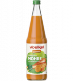 Feldfrischer Möhrensaft, vegan, 0,7 ltr Flasche, Voelkel