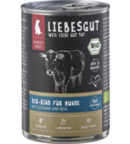 Hunde Nassfutter Rind mit Zucchini & Reis, 400 gr Dose, Liebesgut
