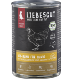 Hunde Nassfutter Huhn mit Wurzelgemüse und Amaranth, 400 gr Dose, Liebesgut