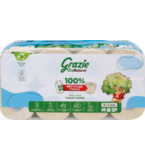 Recycling Toilettenpapier, 3-lagig, 150 Blatt, 8 Rollen Packung, Grazie Eco Natural