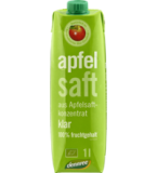Apfelsaft klar (aus Apfelsaftkonzentrat), vegan, 1 ltr Tetra Pack, dennree