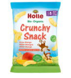 Crunchy Snack Hirse-Mango, glutenfrei, vegan, 25 gr Beutel, Holle