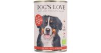 Hunde Nassfutter Rind, 400 gr Dose, DOG'S LOVE