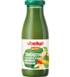Grüner Smoothie mit Mango, Banane, Grünkohl und Spinat, vegan, 0,25 ltr Flasche, Voelkel