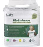 Windeln BioEmbrace Größe 4 (7-18 kg), vegan, 26 Stück Packung, Naty