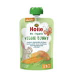 Gemüsesnack „Veggie Bunny” - Karotte & Süßkartoffel mit Erbsen, vegan, 100 gr Quetschbeutel, Holle