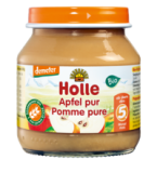 Apfel pur, vegan, 125 gr Glas, Holle