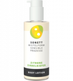 Body Lotion Zitrone-Zirbelkiefer, vegan, 145 ml Spenderflasche, Sonett