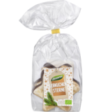 Lebkuchen Sterne glasiert mit Zartbitterschokolade, vegan, 150 gr Packung, dennree