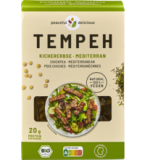 Kichererbsen-Tempeh mediterran, vegan, 200 gr Packung, peaceful delicious
