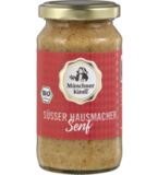 Süßer Hausmacher Senf, vegan, 200 ml Glas, Münchner Kindl Senf