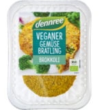 Vegane Gemüsebratlinge Brokkoli, 160 gr Packung, dennree