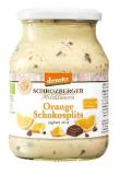 Saisonjoghurt mild Orange Schokosplits, 3,5% Fett, 500 gr Glas, Schrozberger Milchbauern