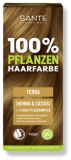 Pflanzenhaarfarbe Terra (Henna & Cassia), vegan, 100 gr Packung, Sante