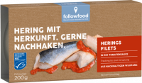 Herings Filets in Bio Tomatensauce, 200 gr Dose, followfood