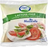 Mozzarella, laktosefrei, mind. 45% Fett i. Tr., 235 gr Beutel (Abtropfgewicht: 100 gr), Züger Frischkäse