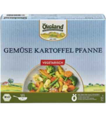Gemüse Kartoffel Pfanne, 450 gr Schachtel, Tiefkühlware, Ökoland