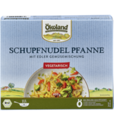 Schupfnudel Pfanne mit edler Gemüsemischung, 400 gr Schachtel, Tiefkühlware, Ökoland