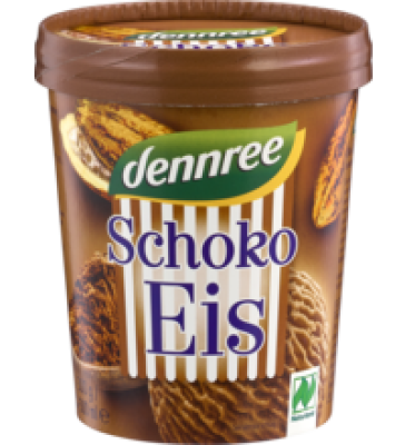 Schoko Eis, 500 ml Becher, Tiefkühlware, dennree
