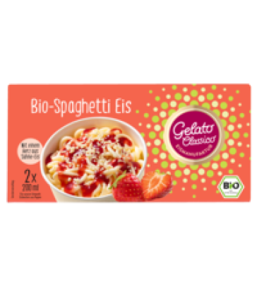 Spaghetti Eis, 400 ml Packung (2 Stück), Tiefkühlware, Gelato Classico