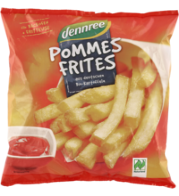 Pommes Frites, vegan, 600 gr Beutel, Tiefkühlware, dennree