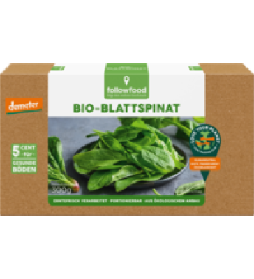 Blattspinat, 300 gr Schachtel, followfood