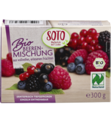 Beerenmischung, vegan, 300 gr Schachtel, Tiefkühlware, Soto