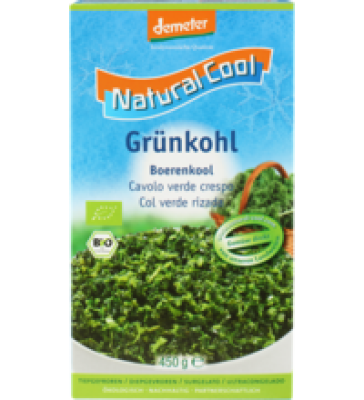 Grünkohl, vegan, 450 gr Schachtel, Tiefkühlware, Natural Cool
