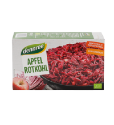 Apfelrotkohl, vegan, 400 gr Schachtel, Tiefkühlware, dennree