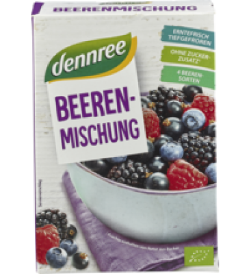Beerenmischung, vegan, 300 gr Schachtel, Tiefkühlware, dennree