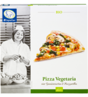 Pizza Vegetaria, 350 gr Schachtel, Tiefkühlware, Biopolar