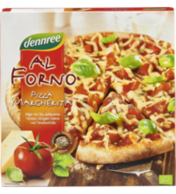 Pizza „Al Forno” Margherita, 300 gr Schachtel, Tiefkühlware, dennree