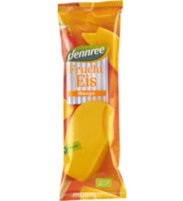 Stieleis Mango, vegan, 90 ml Stück, Tiefkühlware, dennree
