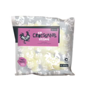 Croissants, vegan, 300 gr Beutel (5 Stück), Tiefkühlware, Moin