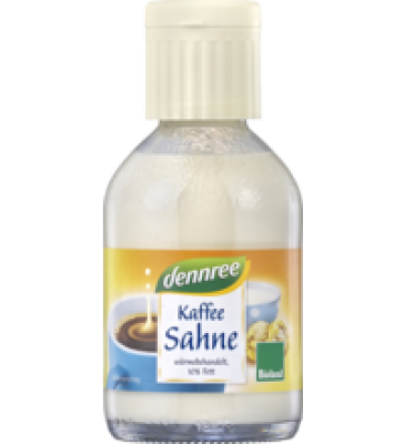 Kaffeesahne, 10% Fett, 165 gr Flasche, dennree