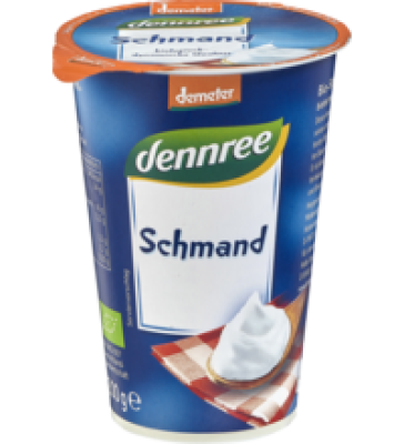 Schmand, 24% Fett, 200 gr Becher, dennree