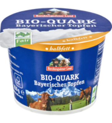 Bio-Speisequark, Halbfettstufe(20% Fett), 250 gr Becher, Berchtesgadener