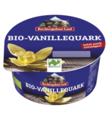 Fruchtquark Vanille, 150 gr Becher , 10,0% Fett, Berchtesgadener