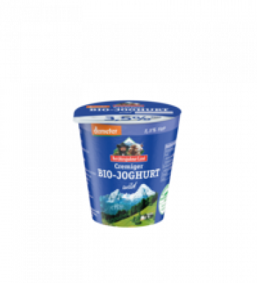 Bioghurt natur, 150 gr Becher cremig gerührt , 3,5% Fett,  Berchtesgadener Land