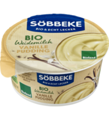 Vanillepudding, 3,8% Fett, 150 gr Becher, Söbbeke