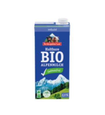 Lactosefreie H-Alpenmilch, 3,5%, 1ltr Tetra Pack, Berchtesgadener Land