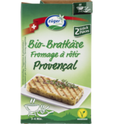 Bratkäse „Provençal”, mind. 42% Fett i. Tr., 160 gr Packung (2 Stück), Züger Frischkäse